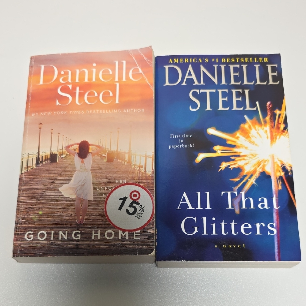 Danielle Steel Novel Set - Going Home & All That Glitters